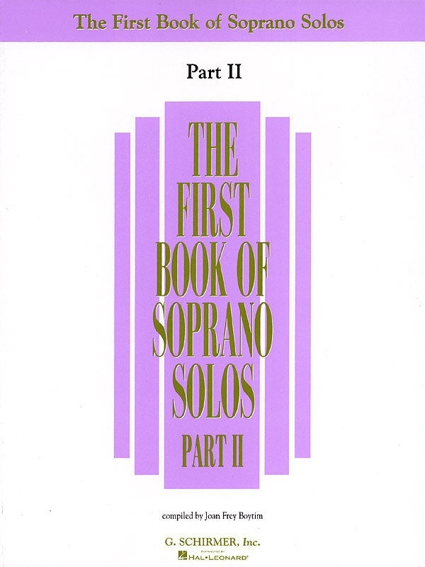 Schirmer - First Book Soprano Solos 2