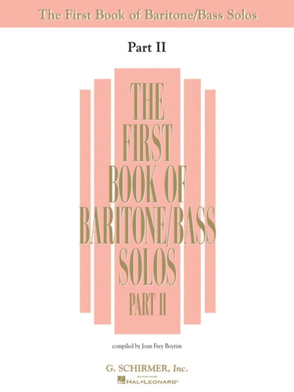 First Book Baritone/Bass Solos 2