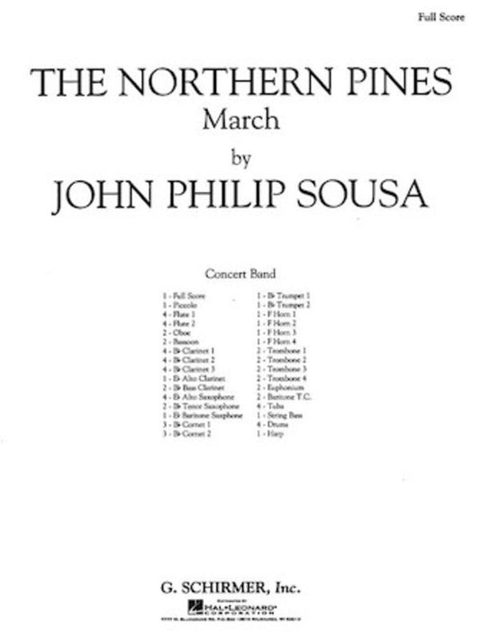 Sousa - The Northern Pines March Cb Full Score Score