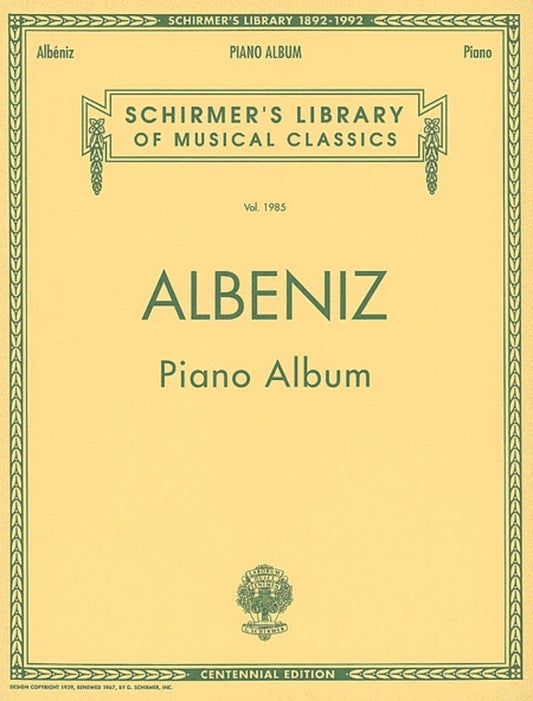 Albeniz Piano Album Lib.1985