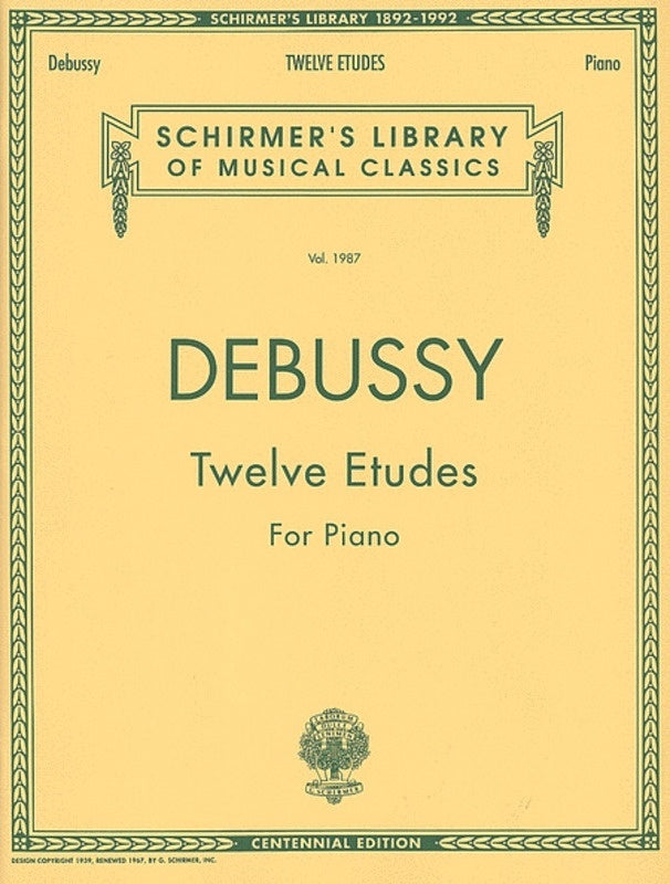 Debussy 12 Etudes Lib.1987 Piano