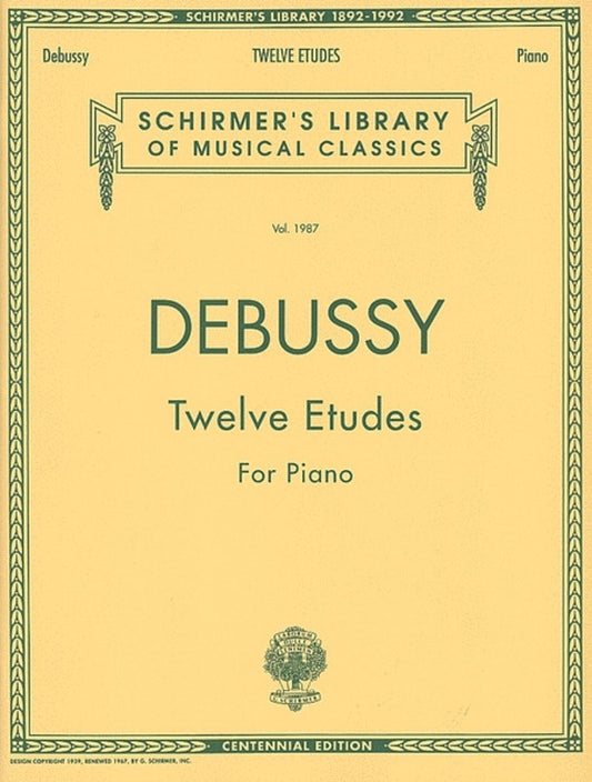 Debussy 12 Etudes Lib.1987 Piano
