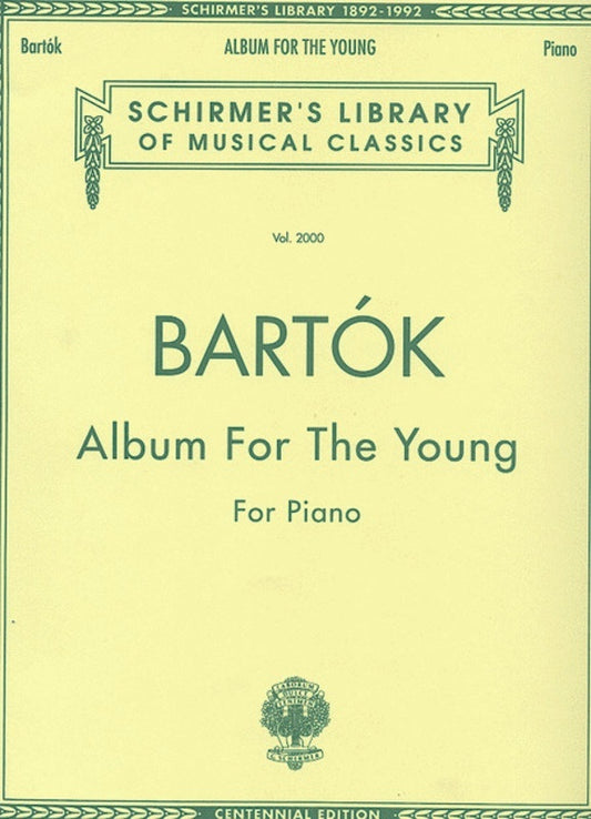 Bartok Album For Young Lib.2000 Piano