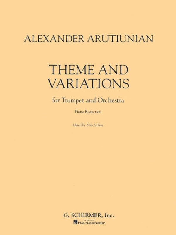 Arutiunian Theme/Variations Trumpet/Piano