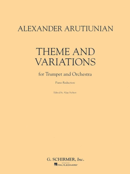 Arutiunian Theme/Variations Trumpet/Piano