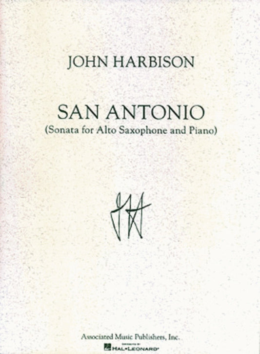 Harbison San Antonio Sonata A/Sax/Piano