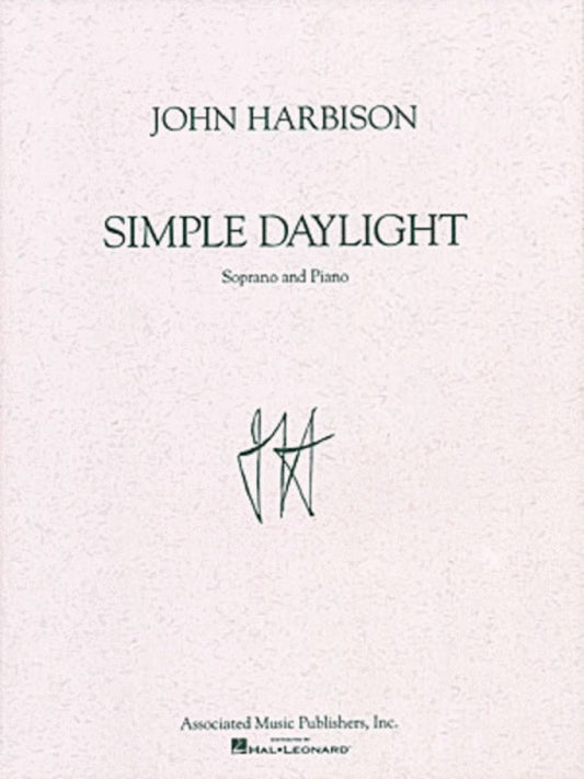 Harbison Simple Daylight Sop/Piano