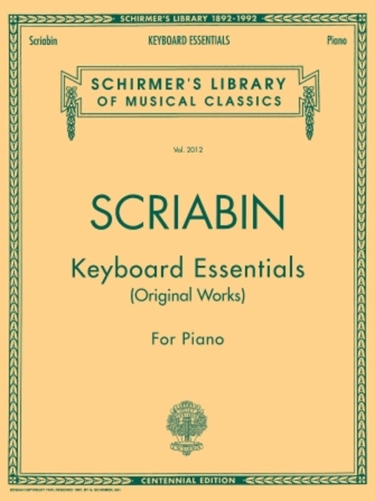 Scriabin - Keyboard Essentials (Original Works) Piano