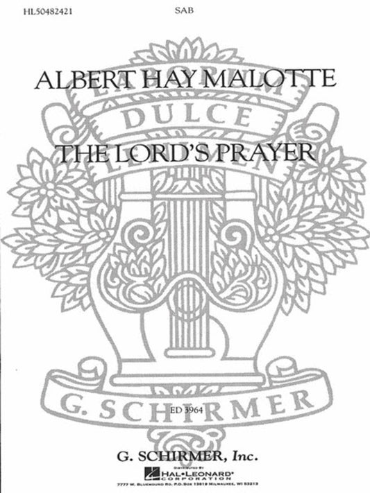 Lords Prayer SAB A Cappella (C/R)