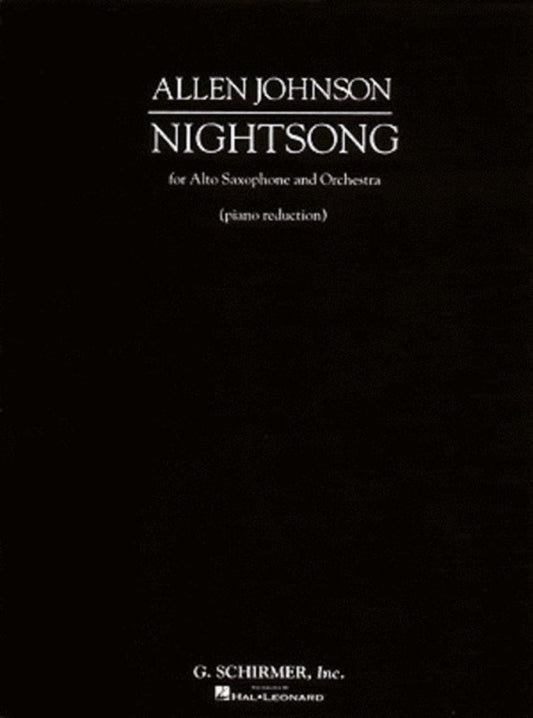 Johnson Nightsong Alto Sax and Piano