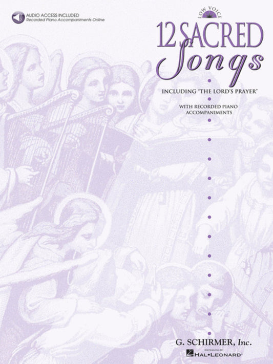 Schirmer - 12 Sacred Songs Low Voice Book/Online Audio