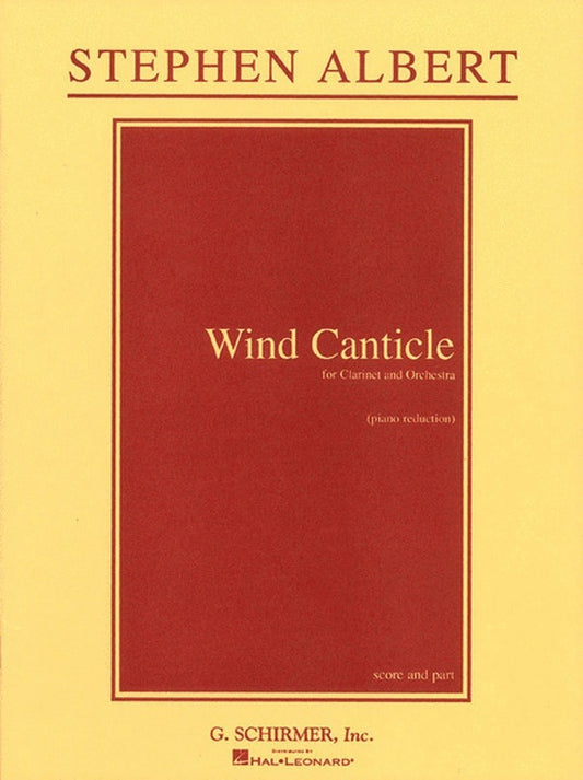 Albert Wind Canticle Clarinet and Piano