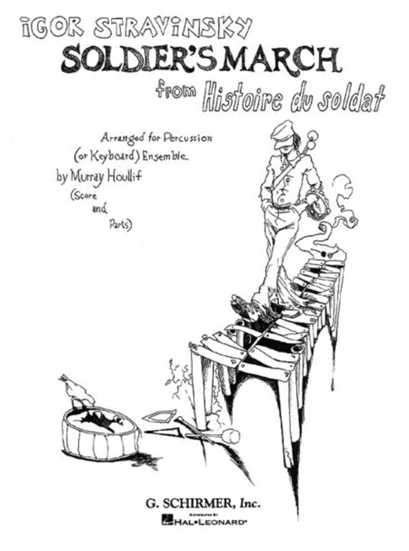 Schirmer - Stravinsky - Soldiers March For 6 Percussion Score/Parts