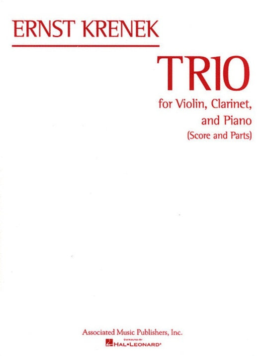 Krenek Trio Violinclarinetpiano Sc/Parts