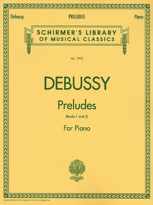 Debussy Preludes 1 and 2 Lib.1972 Piano (Softcover Book)