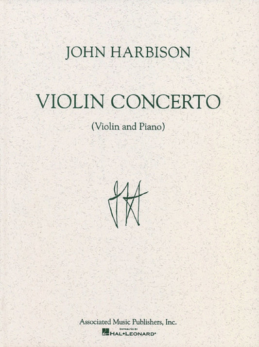 Harbison Violin Concerto Violin and Piano