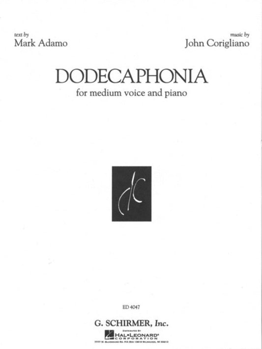 Corigliano Dodecaphonia Med.Voice/Piano