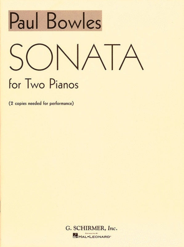 Bowles Sonata 2 Pianos