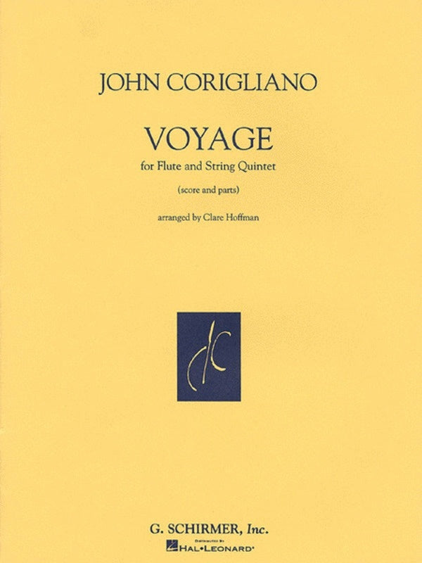 Schirmer - Corigliano - Voyage Flute/String Quintet Score/Parts