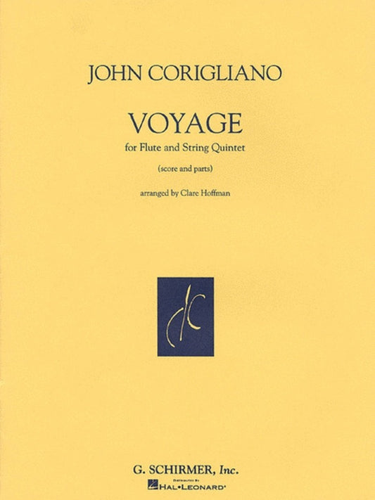 Schirmer - Corigliano - Voyage Flute/String Quintet Score/Parts