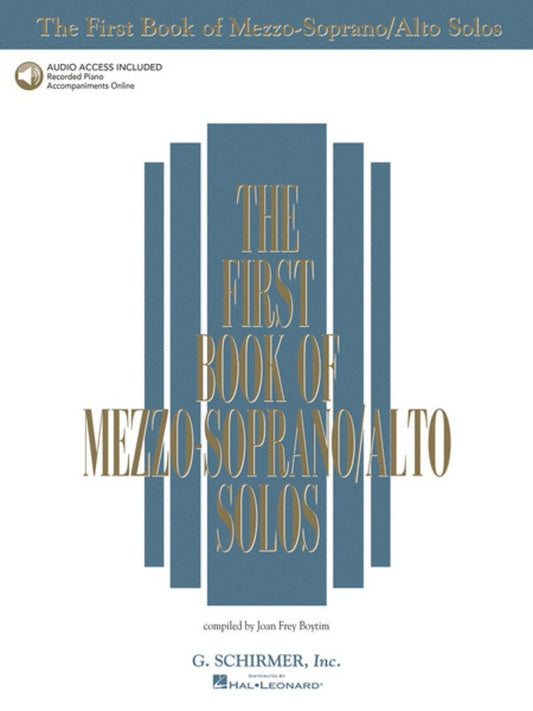 Schirmer - First Book Of Mezzo/Alto Solos Book/Online Audio