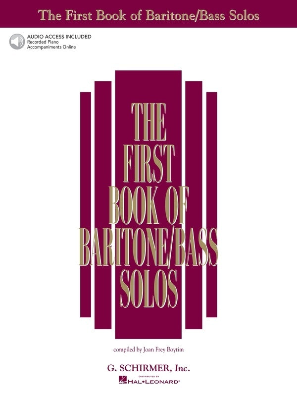 First Book Baritone/Bass Solos Book/CD