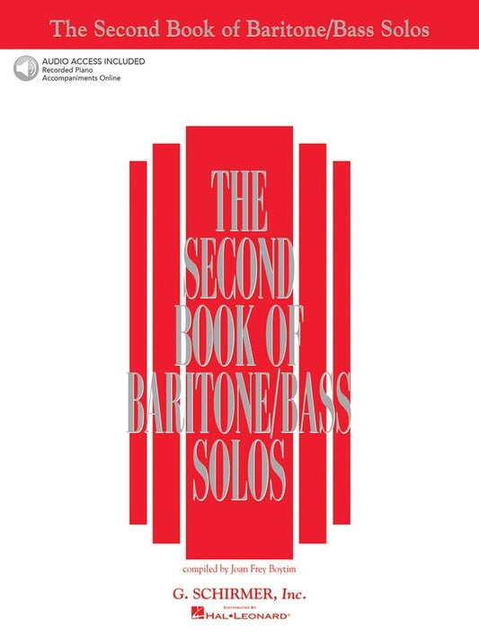 Schirmer - Second Book Of Baritone/Bass Solos Book/Online Audio