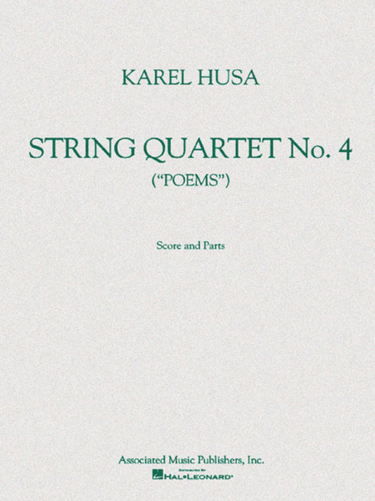 Husa String Quartet No4 Poems Score/Parts