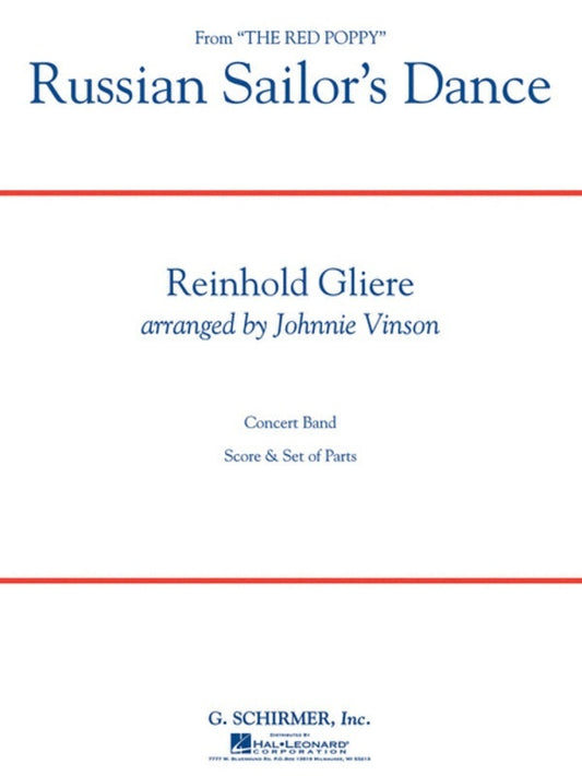 Schirmer - Russian Sailors Dance Concert Band 3 Score/Parts