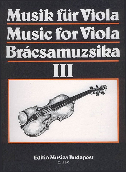 Music For Viola Volume 3 (Softcover Book)