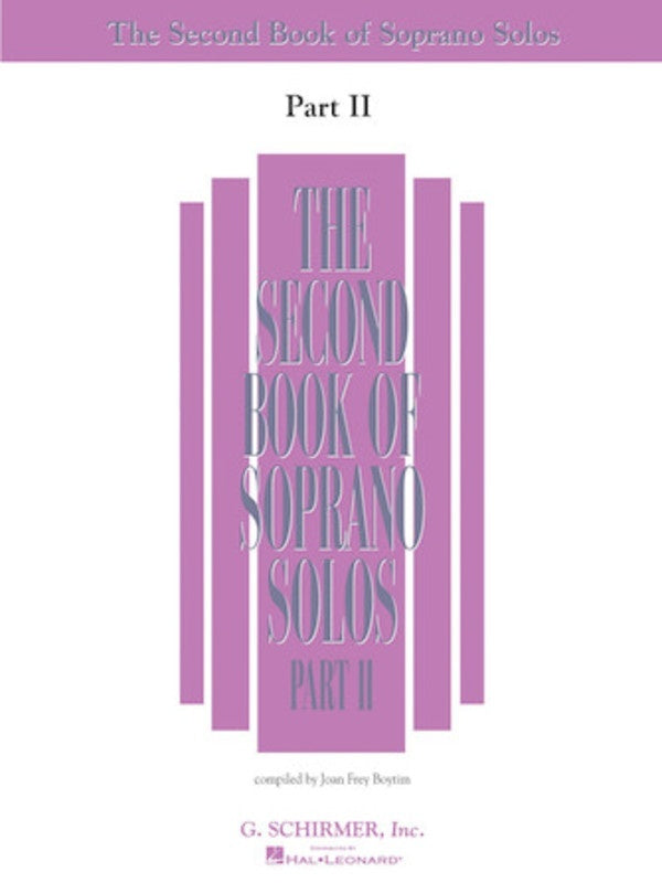 The Second Book Of Soprano Solos Part Ii Softcover Book (Classical Vocal)