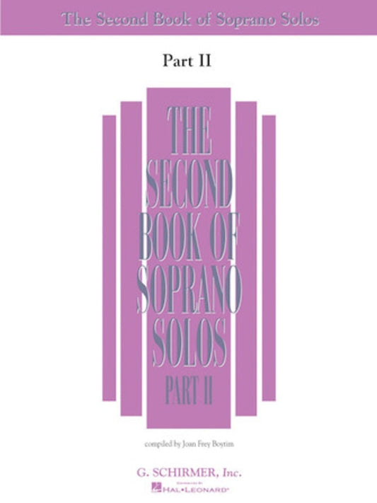 The Second Book Of Soprano Solos Part Ii Softcover Book (Classical Vocal)