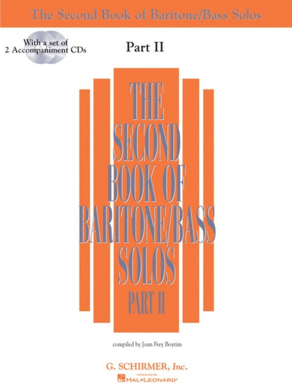 Schirmer - Second Book Of Baritone/Bass Solos Pt 2 Book/CD