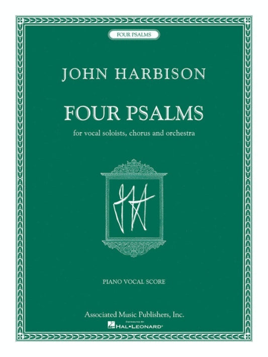Harbison - Four Psalms Vocal Score