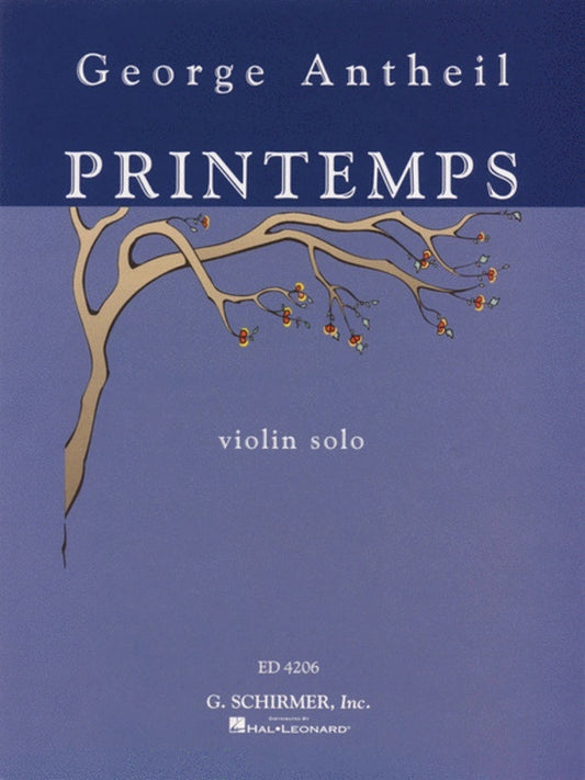 Antheil G. Printemps Violin Solo