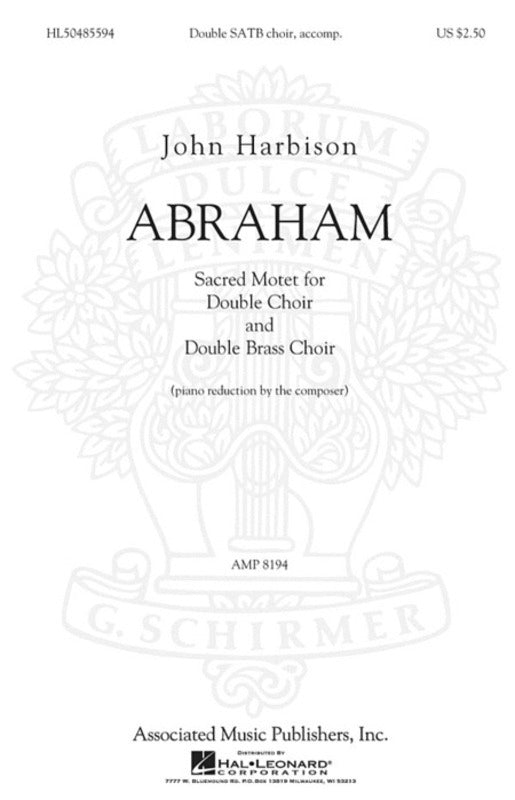 Abraham Motet SATB Double Choir/Piano