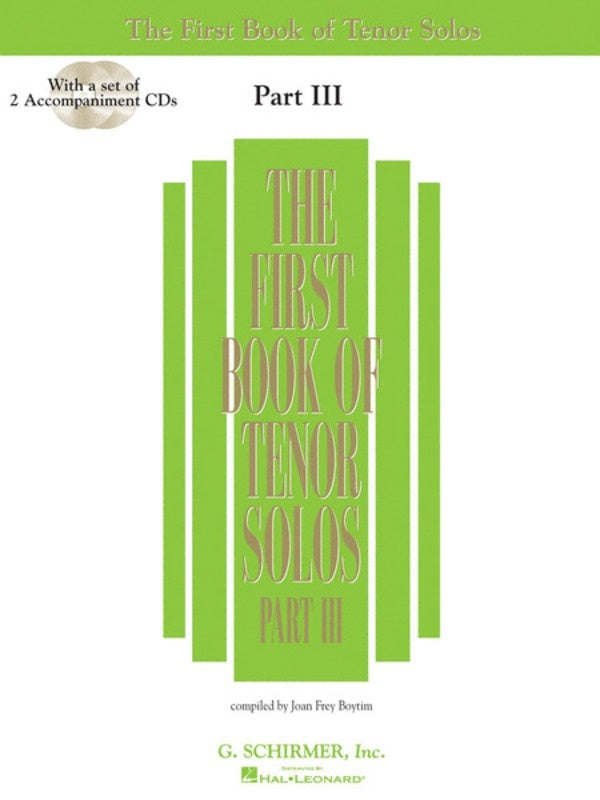 Schirmer - First Book Of Tenor Solos Pt 3 Book/Online Audio