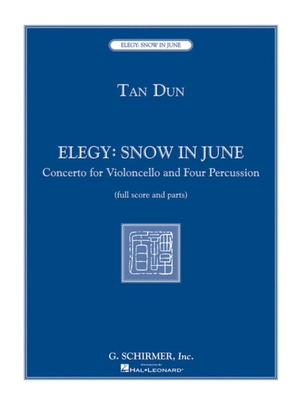 Dun Elegy Snow In June Cello/Perc. Score/Parts