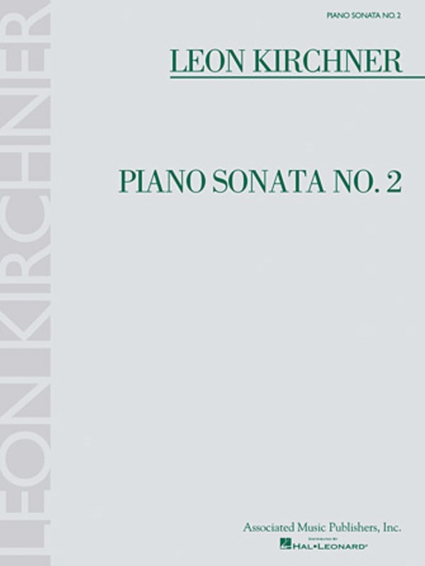 Kirchner - Piano Sonata No 2 Softcover Book (Piano)