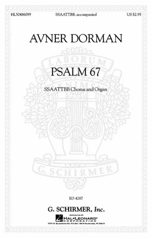Schirmer - Dorman - Psalm 67 SSAATTBB/Organ