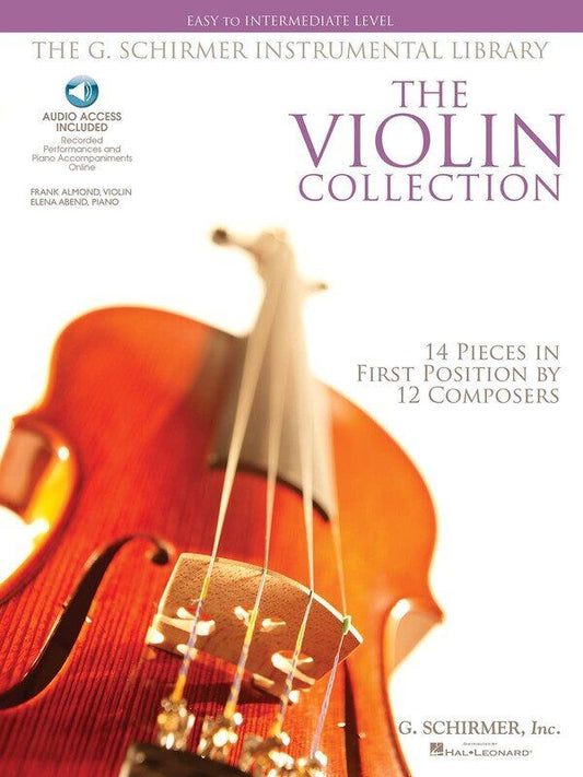 The Violin Collection Easy-Intermediate Book by G. Schirmer, 48 Pages, Online Accompaniments Available