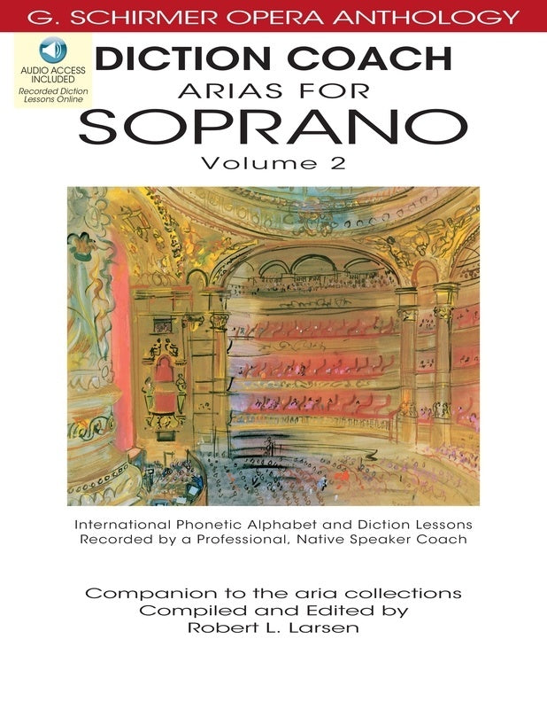 Schirmer - Arias For Soprano Vol 2 Diction Coach Book/CD