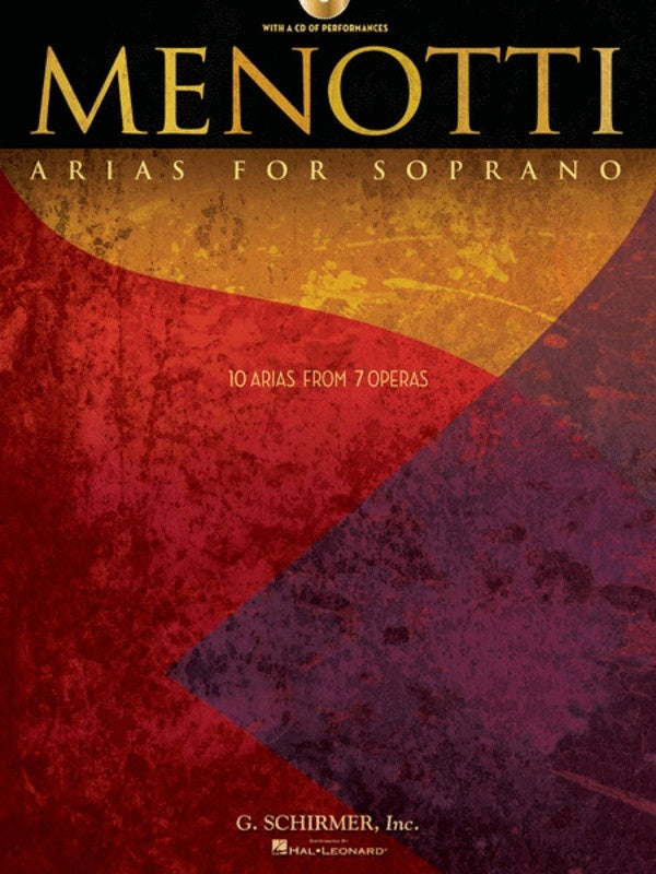 Schirmer - Menotti - Arias For Soprano Book/CD
