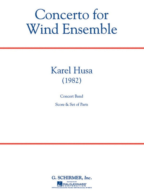 Schirmer - Husa - Concerto For Wind Ensemble Concert Band 6 Score/Parts