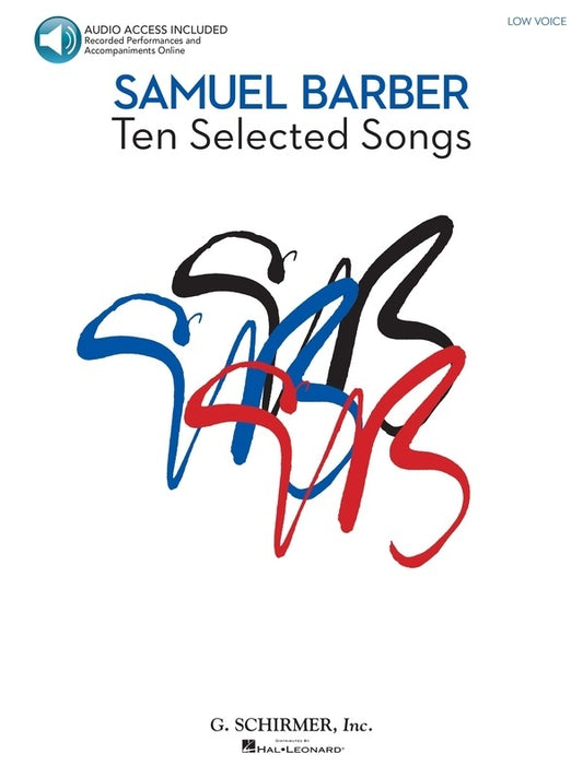 Schirmer - Barber - 10 Selected Songs Low Voice Book/CD