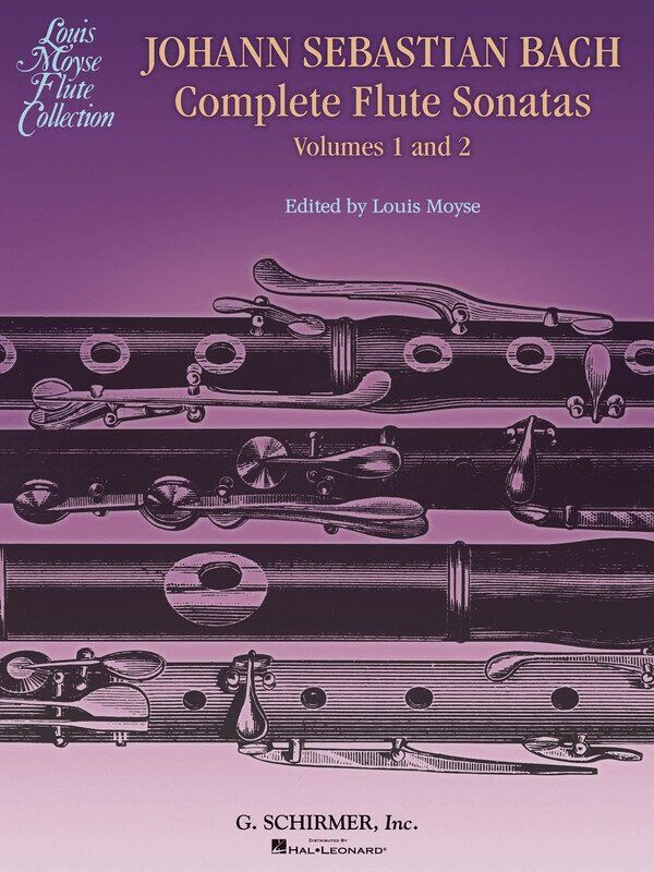 J.S. Bach Complete Flute Sonatas Vol. 1 and 2 with Piano Part and Separate Flute Booklet