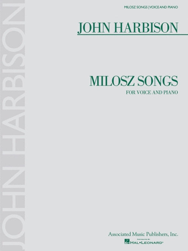 Harbison Milosz Songs Voice and Piano