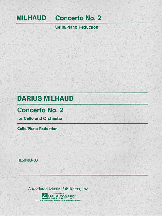 Milhaud Concerto N.2 Cello/Piano