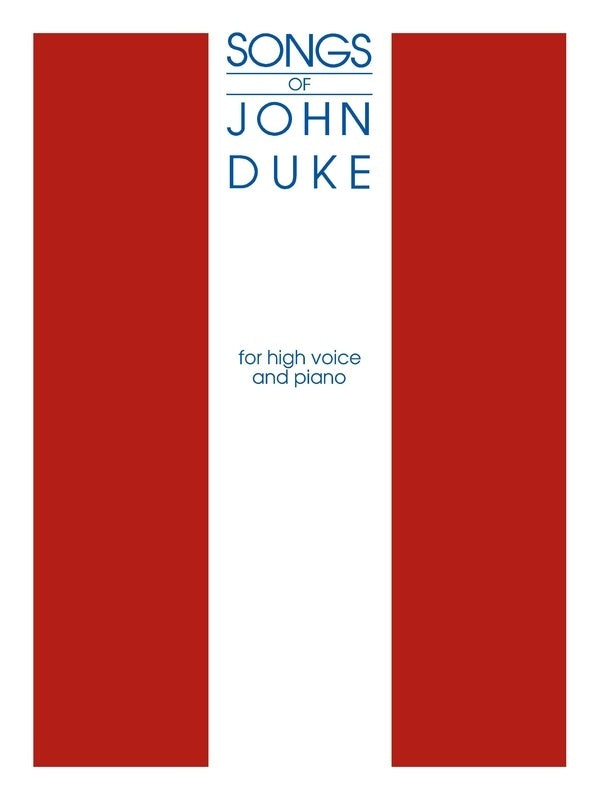 Schirmer - Songs Of John Duke High Voice/Piano