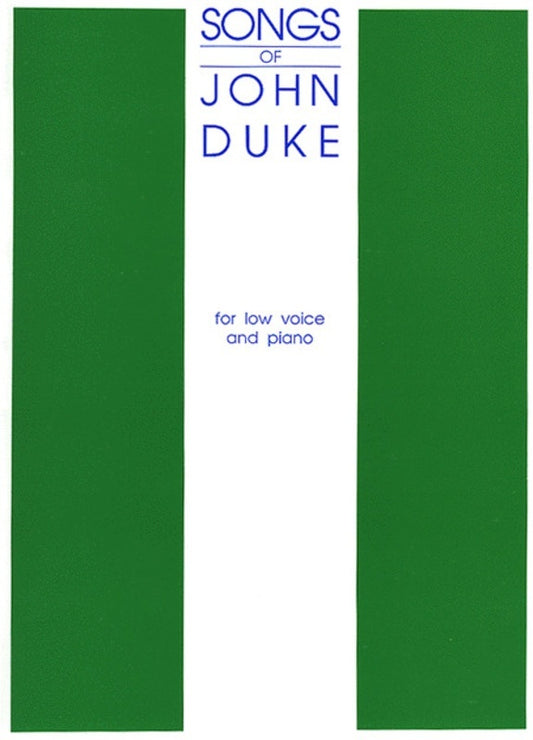 Schirmer - Songs Of John Duke Low Voice/Piano
